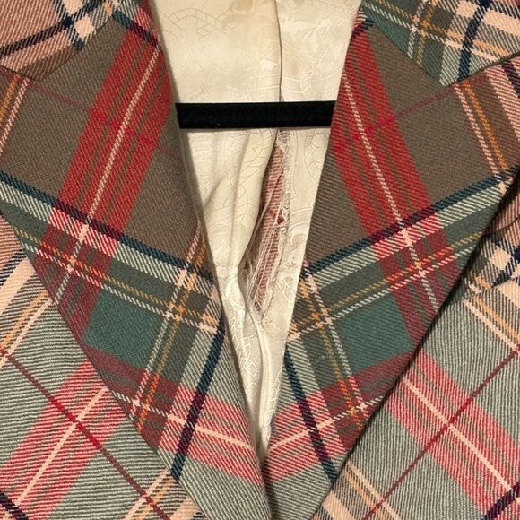 Juicy Couture Vintage Wool Plaid Blazer 4 - Picture 3 of 8